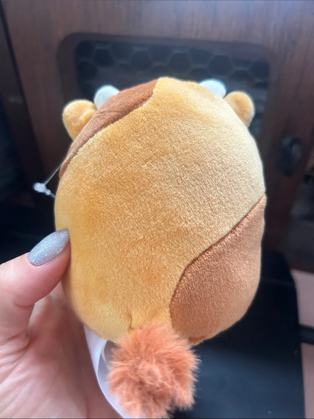 Squishmallows Jericho Plush - Brown with Red Bow